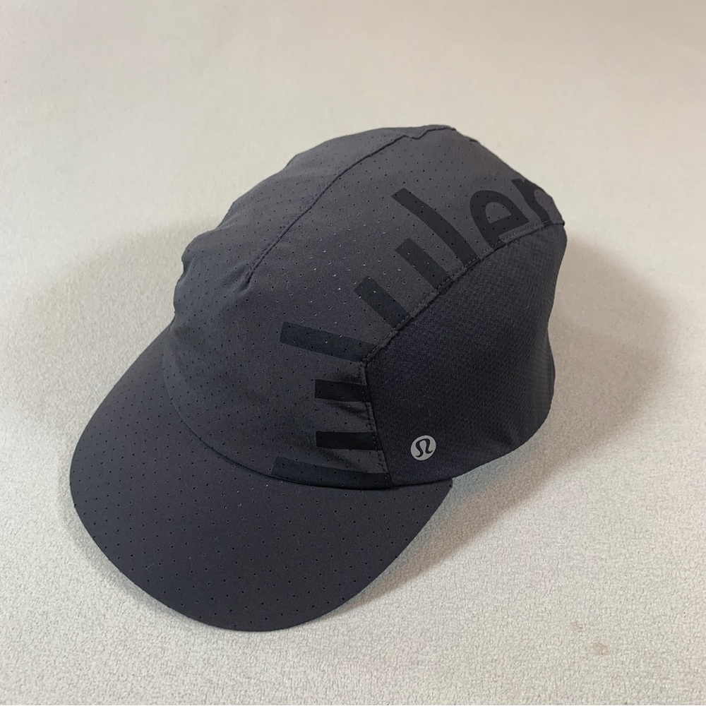 Lululemon Perforated Run and Train Hat Cap Size L/XL Black Gray New Women Men